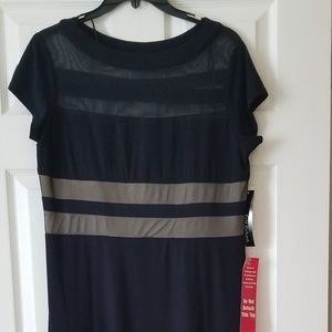 Size 10 Navy R&M Richards Long Dress